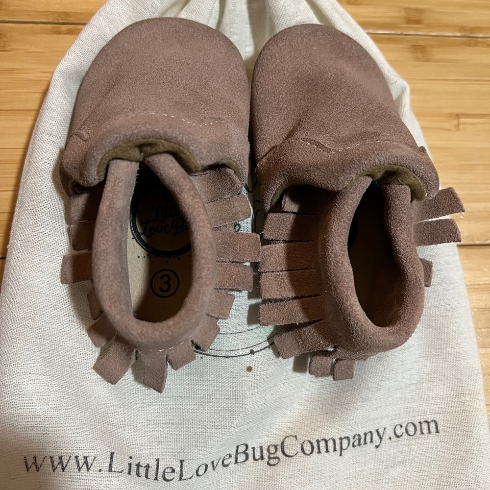 Little Love Bug Size 3 Moccasins
